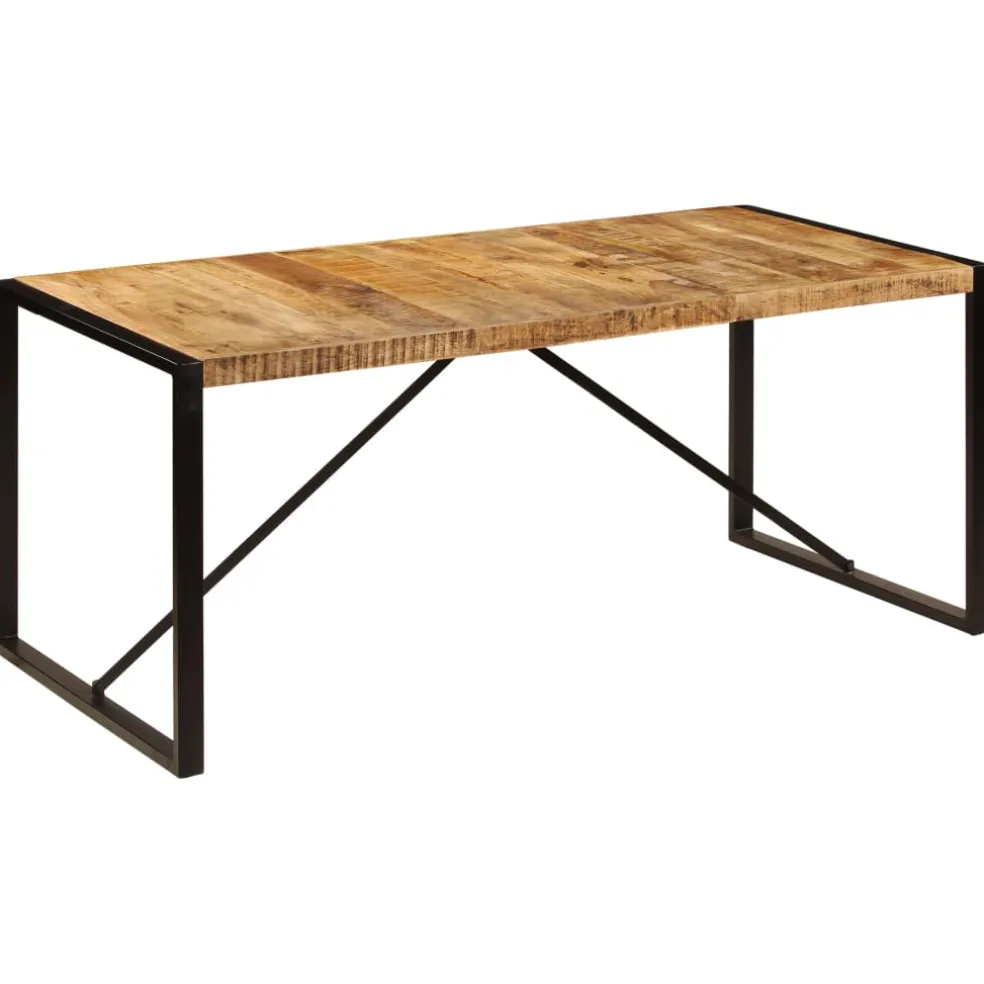 vidaXL Eettafel 180x90x75 cm massief mangohout
