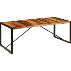 vidaXL Eettafel 220x100x75 cm massief acaciahout