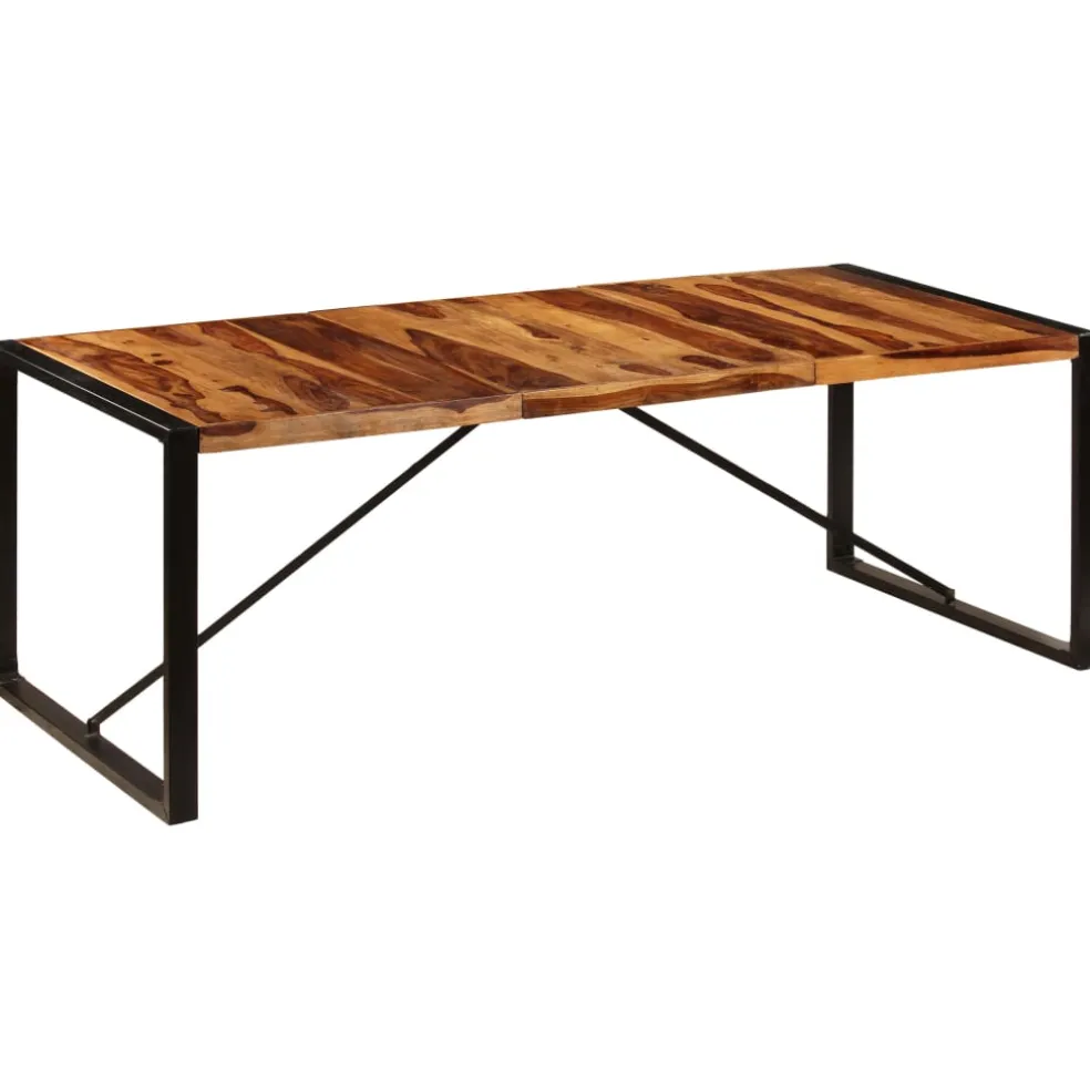 vidaXL Eettafel 220x100x75 cm massief acaciahout
