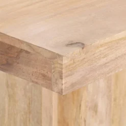 vidaXL Eettafel 120x120x77 cm massief mangohout