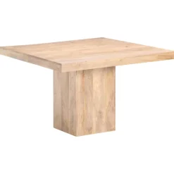 vidaXL Eettafel 120x120x77 cm massief mangohout
