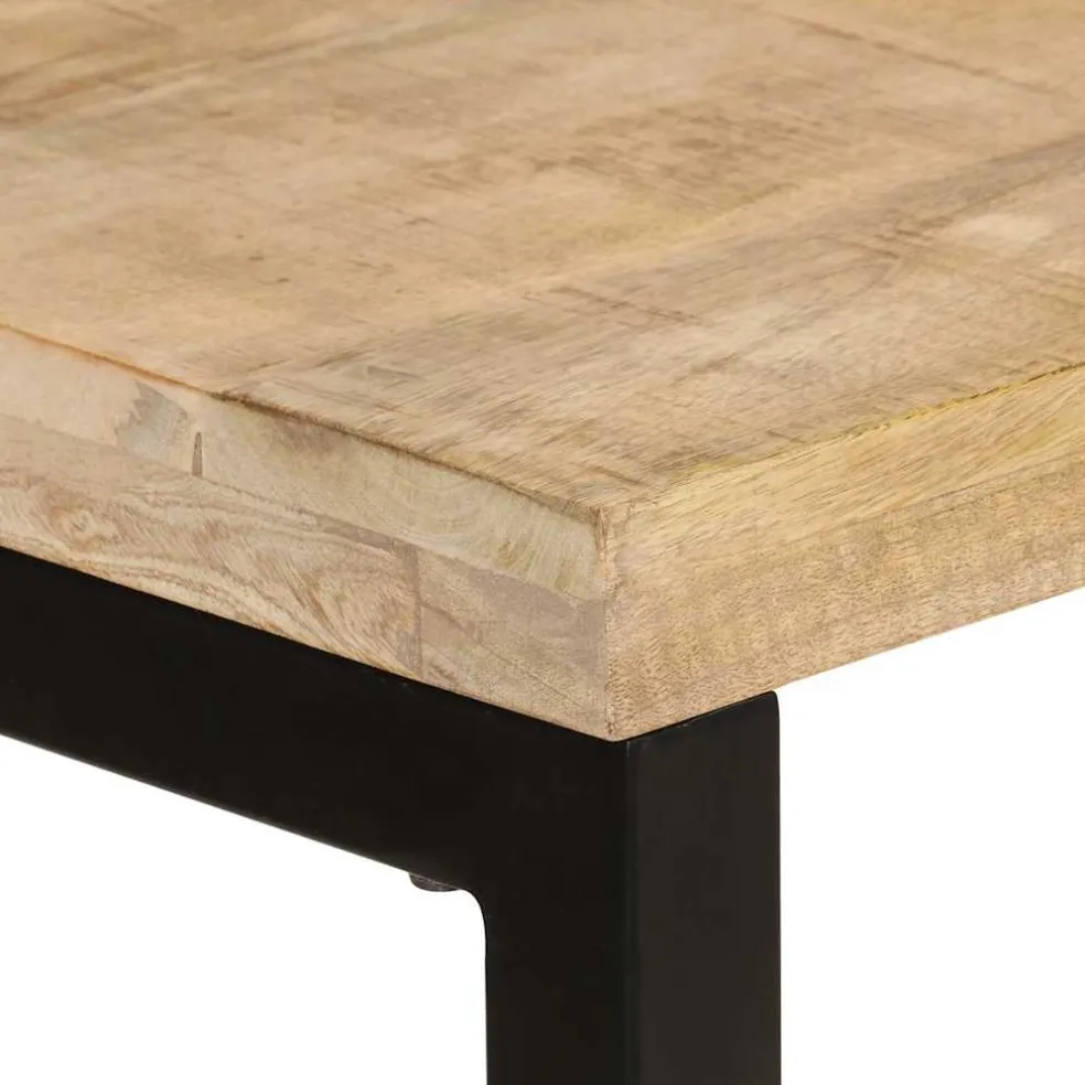 vidaXL Eettafel 110x50x76 cm massief mangohout