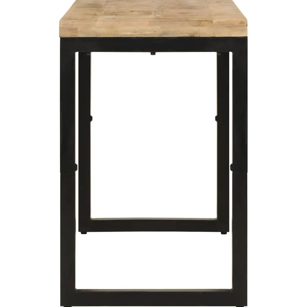 vidaXL Eettafel 110x50x76 cm massief mangohout