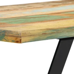 vidaXL Eettafel 120x60x76 cm massief gerecycled hout