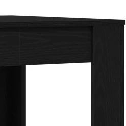vidaXL Eettafel Zwart eiken 140 x 74,5 x 76 cm Bewerkt hout