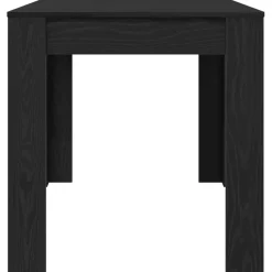 vidaXL Eettafel Zwart eiken 140 x 74,5 x 76 cm Bewerkt hout