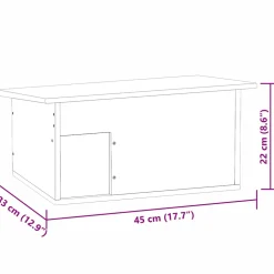 vidaXL Egelhuis 45x33x22 cm hout