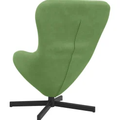 vidaXL Eivormige stoel Lichtgroen 63 x 73 x 90 cm Fluweel