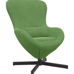 vidaXL Eivormige stoel Lichtgroen 63 x 73 x 90 cm Fluweel