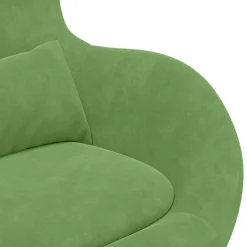 vidaXL Eivormige stoel Lichtgroen 63 x 73 x 90 cm Fluweel