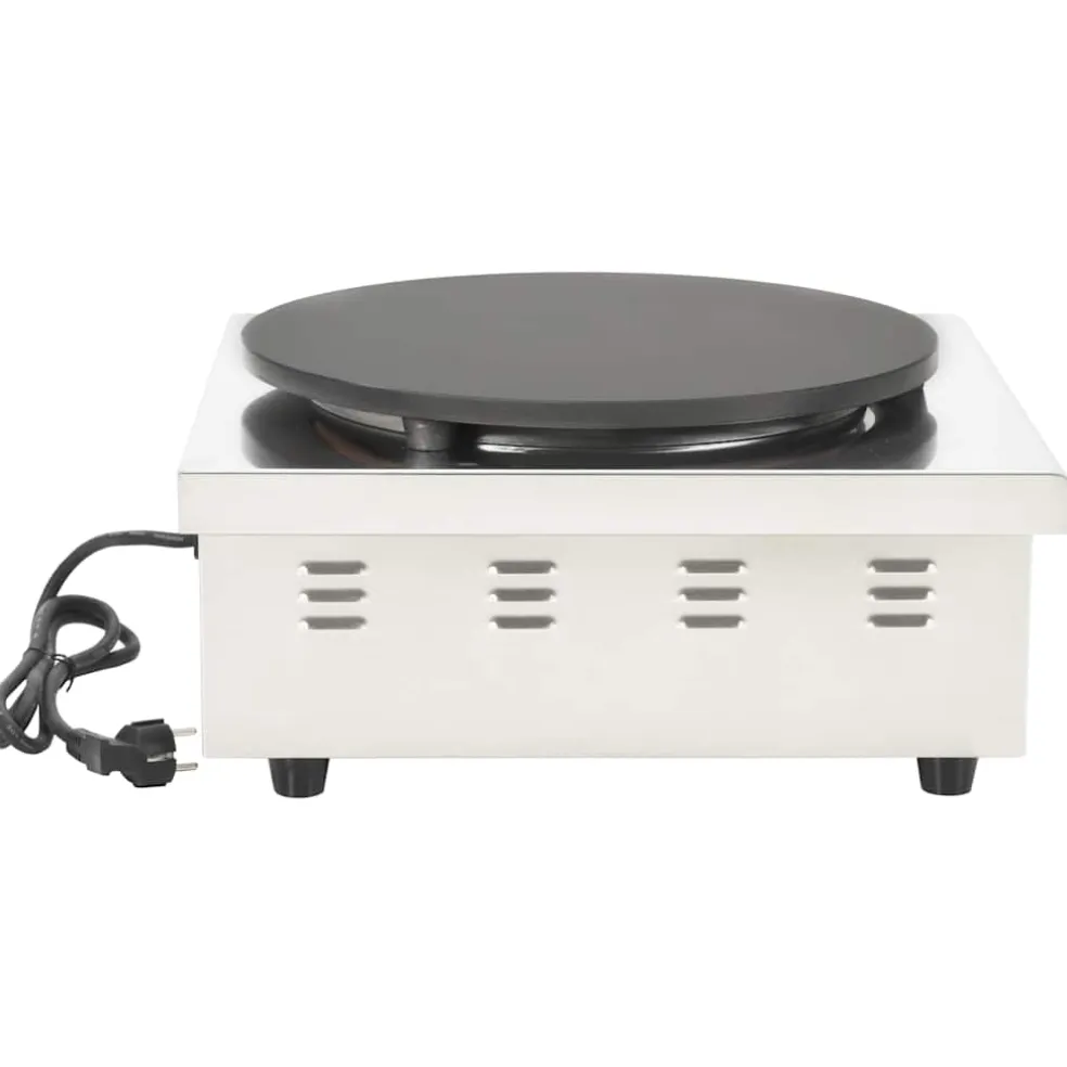 vidaXL Elektrische crêpemaker met lekbakje 40 cm 3000 W
