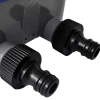 vidaXL Elektrische Irrigatie watertimer (2 uitgangen)
