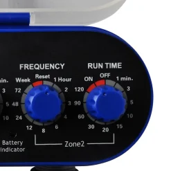 vidaXL Elektrische Irrigatie watertimer (2 uitgangen)