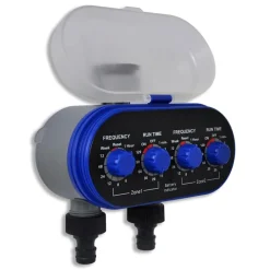 vidaXL Elektrische Irrigatie watertimer (2 uitgangen)