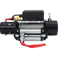 vidaXL Elektrische lier PVC Zwart