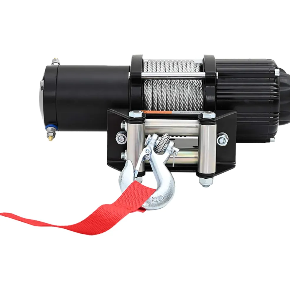 vidaXL Elektrische lier PVC Zwart