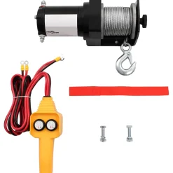 vidaXL Elektrische lier 12V 907 kg met afstandsbediening