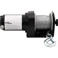 vidaXL Elektrische lier 12 V 1360 kg met montageplaat en rollenvenster