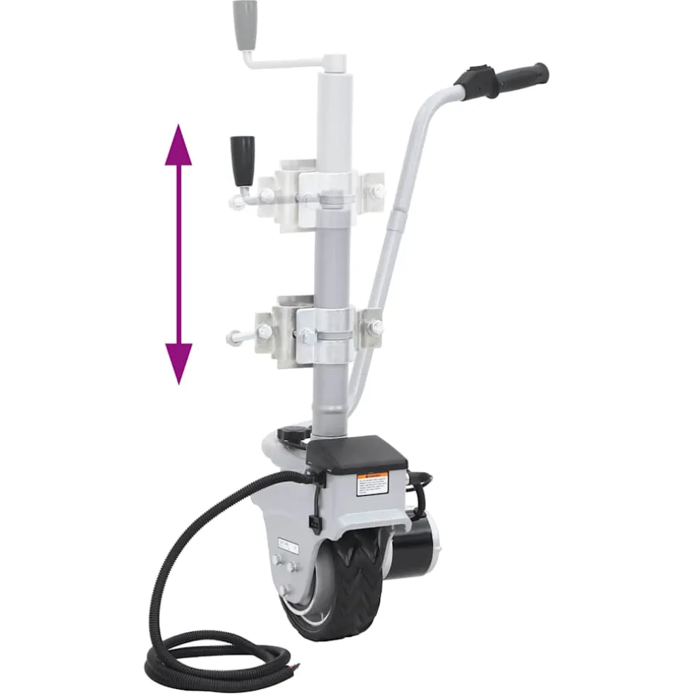 vidaXL Elektrotrekker gemotoriseerd 12 V 350 W aluminium