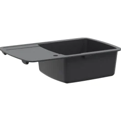 vidaXL Enkele keukenspoelbak Graniet 78 x 50 x 31 cm Grafiet