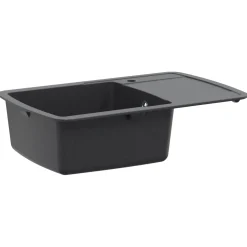 vidaXL Enkele keukenspoelbak Graniet 78 x 50 x 31 cm Grafiet