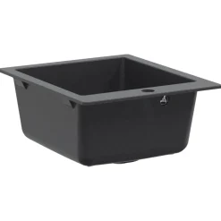 vidaXL Enkele keukenspoelbak Graniet 37 x 46 x 20 cm Grafiet
