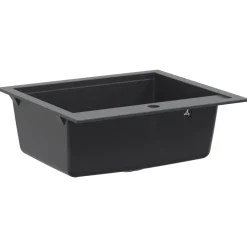 vidaXL Enkele spoelbak Graniet 60 x 51 x 30.5 cm Grafiet