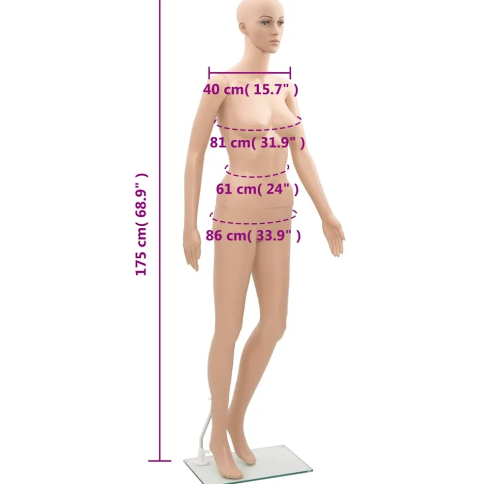 vidaXL Etalagepop vrouw A