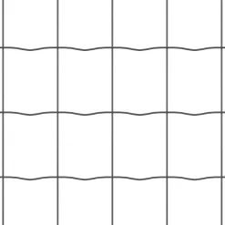 vidaXL Euro-hek met grondbevestiging 10 x 0,8 m PVC-Coated Staal Grijs