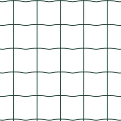 vidaXL Euro-hek met grondbevestiging 10 x 0,6 m PVC-Coated Staal Groen