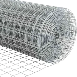 vidaXL Euro-hek met grondpennen 10 x 0,4 m Gegalvaniseerd staal Mesh