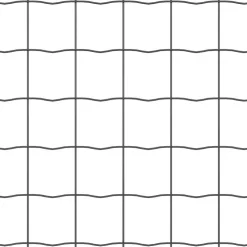 vidaXL Euro-hek met palen 10 x 1 m PVC-Coated Staal Grijs Mesh