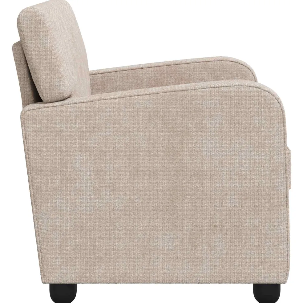 vidaXL Fauteuil Beige Chenille