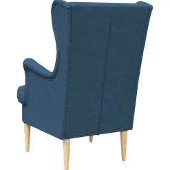vidaXL Fauteuil Blauw Stof