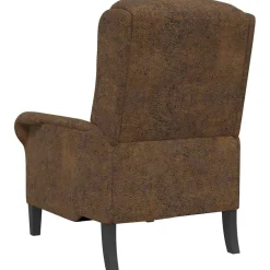 vidaXL Fauteuil Bruin Nep Leer