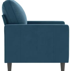 vidaXL Fauteuil 60 cm fluweel blauw