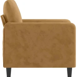 vidaXL Fauteuil 60 cm fluweel bruin