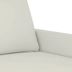 vidaXL Fauteuil 60 cm fluweel crèmekleurig