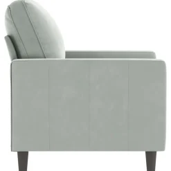 vidaXL Fauteuil 60 cm fluweel lichtgrijs