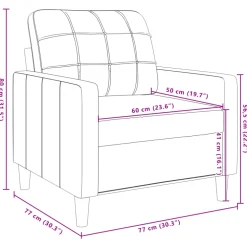 vidaXL Fauteuil 60 cm fluweel roze