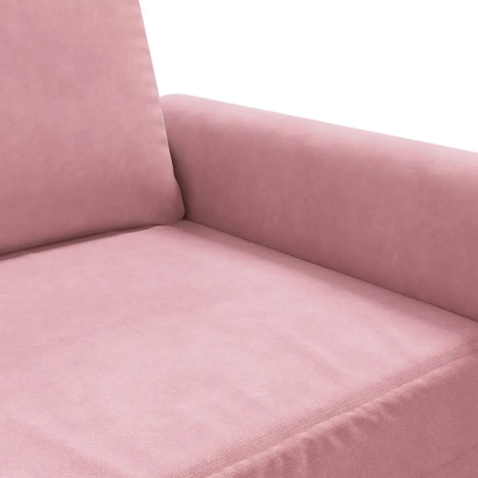 vidaXL Fauteuil 60 cm fluweel roze
