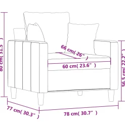 vidaXL Fauteuil 60 cm fluweel wijnrood