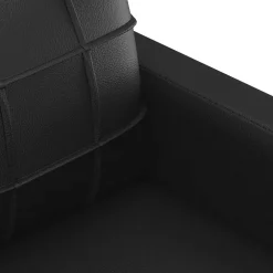 vidaXL Fauteuil 60 cm kunstleer zwart