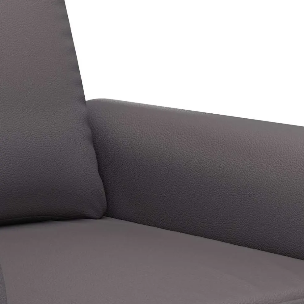 vidaXL Fauteuil 60 cm kunstleer grijs