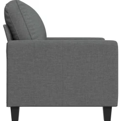 vidaXL Fauteuil 60 cm stof donkergrijs