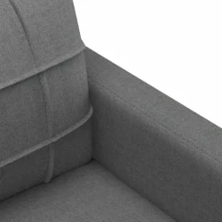 vidaXL Fauteuil 60 cm stof donkergrijs