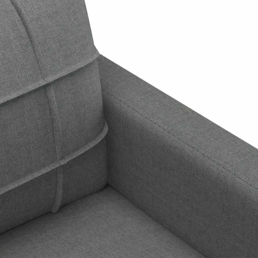 vidaXL Fauteuil 60 cm stof donkergrijs