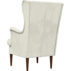 vidaXL Fauteuil Crèmekleurig Fluweel