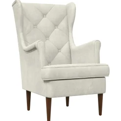 vidaXL Fauteuil Crèmekleurig Fluweel