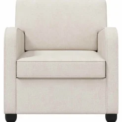 vidaXL Fauteuil Crèmekleurig Chenille